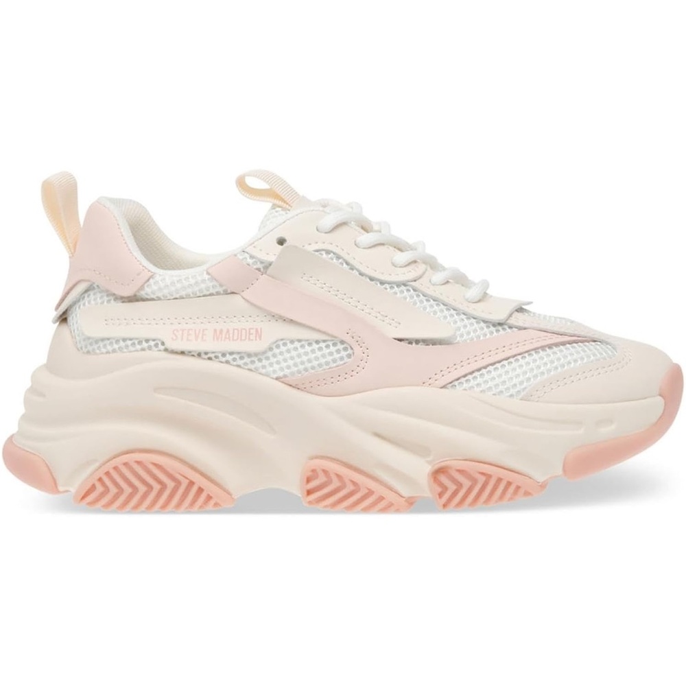 Steve Madden Pink and White Women's Sneakers